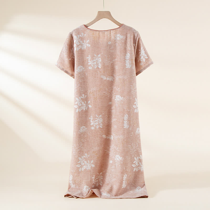Yarn-dyed Cotton Vintage Jacquard Bead Button Loungewear