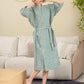 Floral Butterfly Cotton Double-layer Gauze Yarn-dyed Jacquard Bathrobe