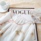 Vintage Bamboo Print Cotton Gauze Beaded Button Loungewear Set - image 3