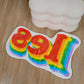 Rainbow Letters Soft Fleece Non-slip Bath Mat