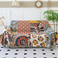 Ethnic Style Floral Plant Cotton Gauze Reversible Quilt