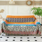 Ethnic Colorful Stripes Cotton Gauze Reversible Quilt
