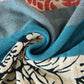 Ethnic Colorful Stripes Cotton Gauze Reversible Blanket