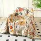 Rural Floral Cotton Gauze Reversible Quilt