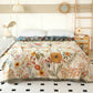 Rural Floral Cotton Gauze Reversible Blanket - image 3