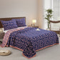 Pastoral Floral Cotton Gauze Jacquard Reversible Quilt - image 1