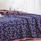 Pastoral Floral Cotton Gauze Jacquard Reversible Quilt - image 6