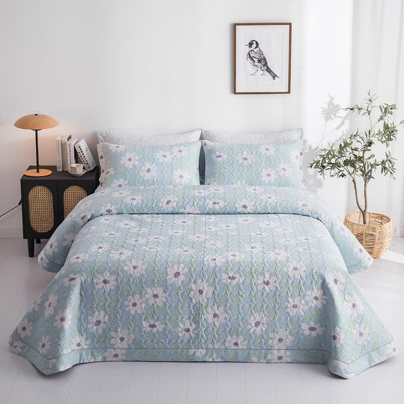 Country Style Floral Cotton Quilt