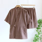 Unisex Cotton Gauze Kimono Pajama Set