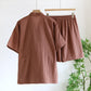 Unisex Cotton Gauze Kimono Pajama Set