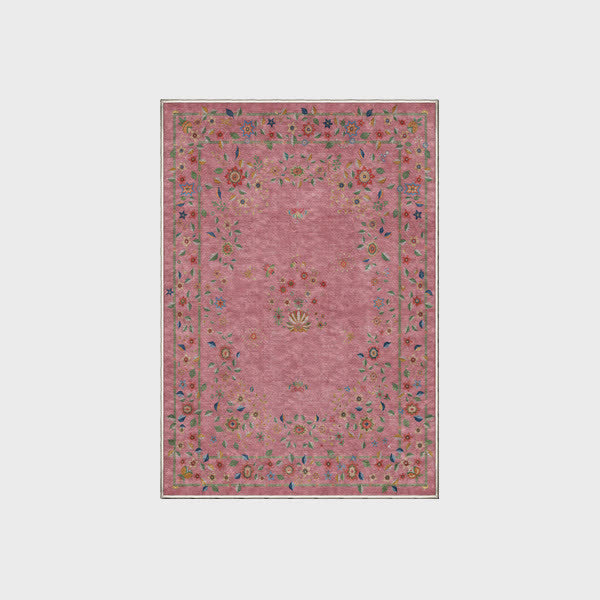 Retro Floral Foldable Indoor Outdoor Rug