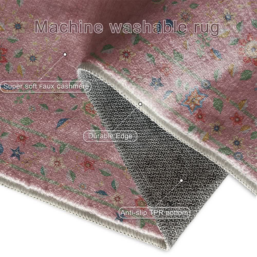 Retro Floral Foldable Indoor Outdoor Rug