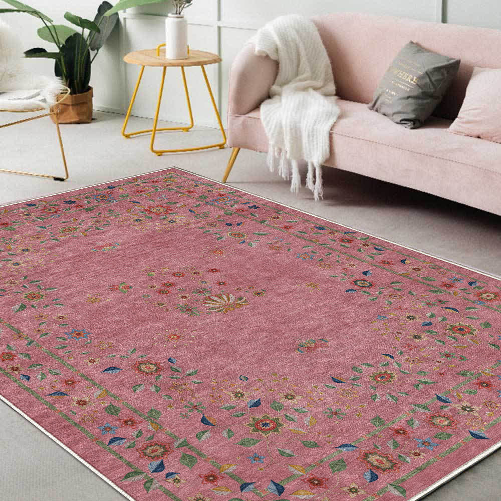 Retro Floral Foldable Indoor Outdoor Rug