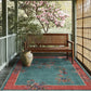 Floral Anti-slip Indoor Outdoor Area Rug