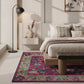 Retro Floral Indoor Outdoor Area Rug