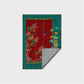 Non Slip Retro Floral Indoor Outdoor Area Rug