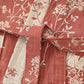 Vintage Floral Kimono Cotton Gauze Jacquard Bathrobe
