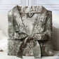 Vintage Floral Kimono Cotton Gauze Jacquard Bathrobe