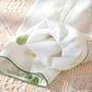 Leaf Print Cotton Gauze Kimono Adjustable Pajama Set