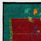 Non Slip Retro Floral Indoor Outdoor Area Rug