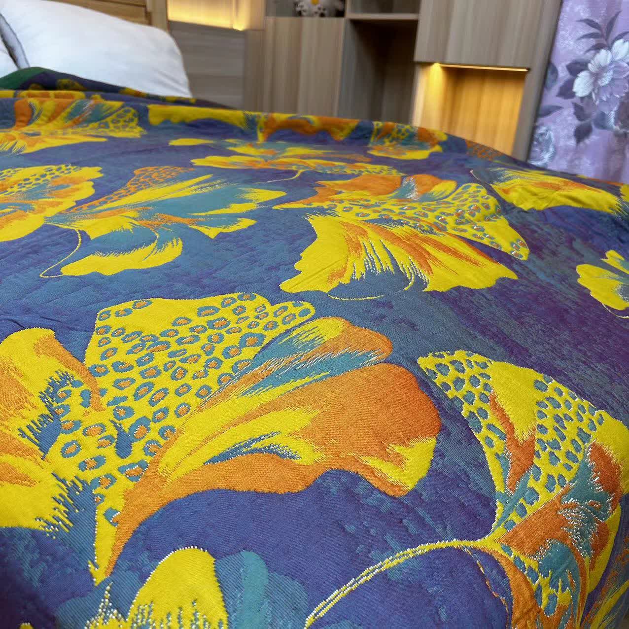 Ginkgo Leaf Soft Cotton Gauze Quilt