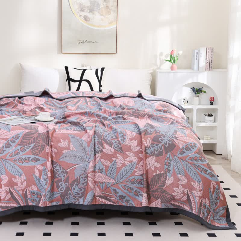 Plant Floral Soft Comfy Cotton Quilt