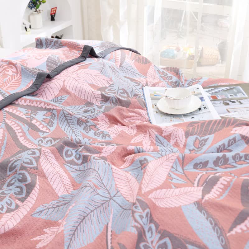 Plant Floral Soft Comfy Cotton Quilt