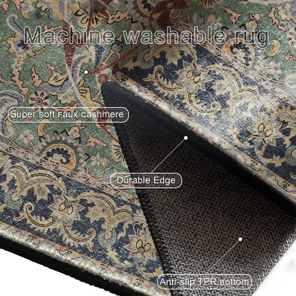 Gothic Skull Washable Indoor Outdoor Rug