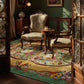 Pastoral Non Slip Indoor Outdoor Area Rug