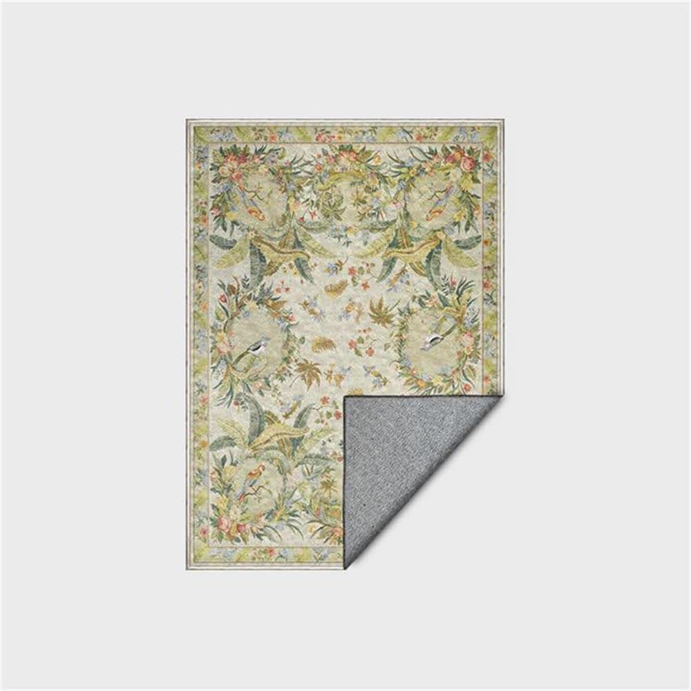 Refresh Floral Bird Anti-slip Area Rug