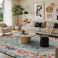 Leaf Washable Non-slip Indoor Outdoor Rug