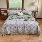 Elegant Floral Pure Cotton Double-layer Gauze Summer Quilt