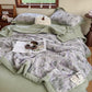Elegant Floral Pure Cotton Double-layer Gauze Summer Quilt