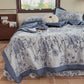 Retro Floral Pure Cotton Double-layer Gauze Summer Quilt