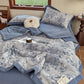 Retro Floral Pure Cotton Double-layer Gauze Summer Quilt