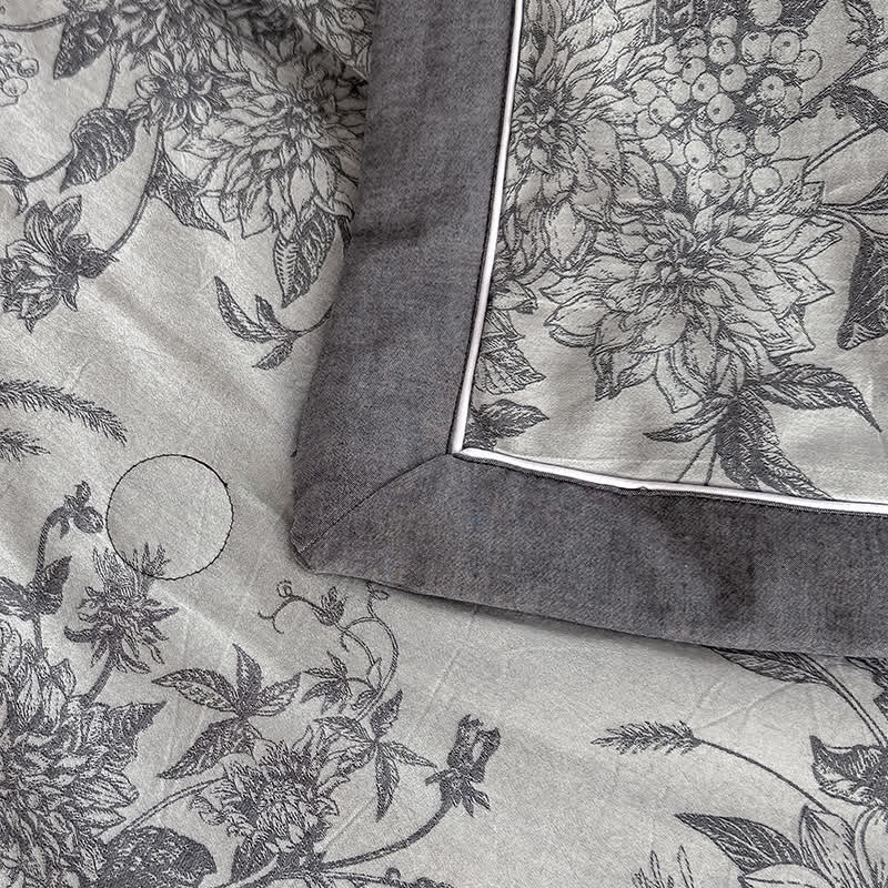 Retro Floral Pure Cotton Double-layer Gauze Summer Quilt