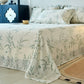 Lavender Print Silky Soft Summer Coverlet