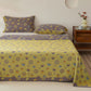 Vintage Persimmon Cotton Gauze Yarn-dyed Reversible Coverlet