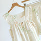 Floral Butterfly Ruffle Padded Camisole Loungewear Set