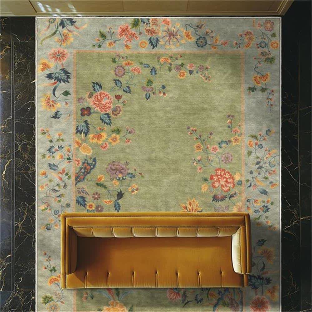 Non-slip Refresh Floral Indoor Outdoor Area Rug