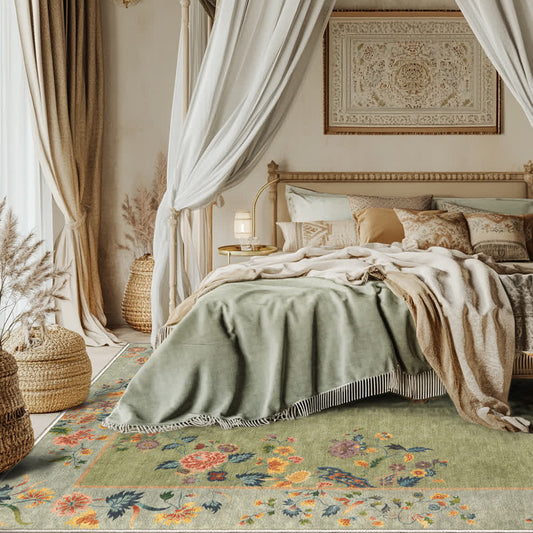 Non-slip Refresh Floral Indoor Outdoor Area Rug