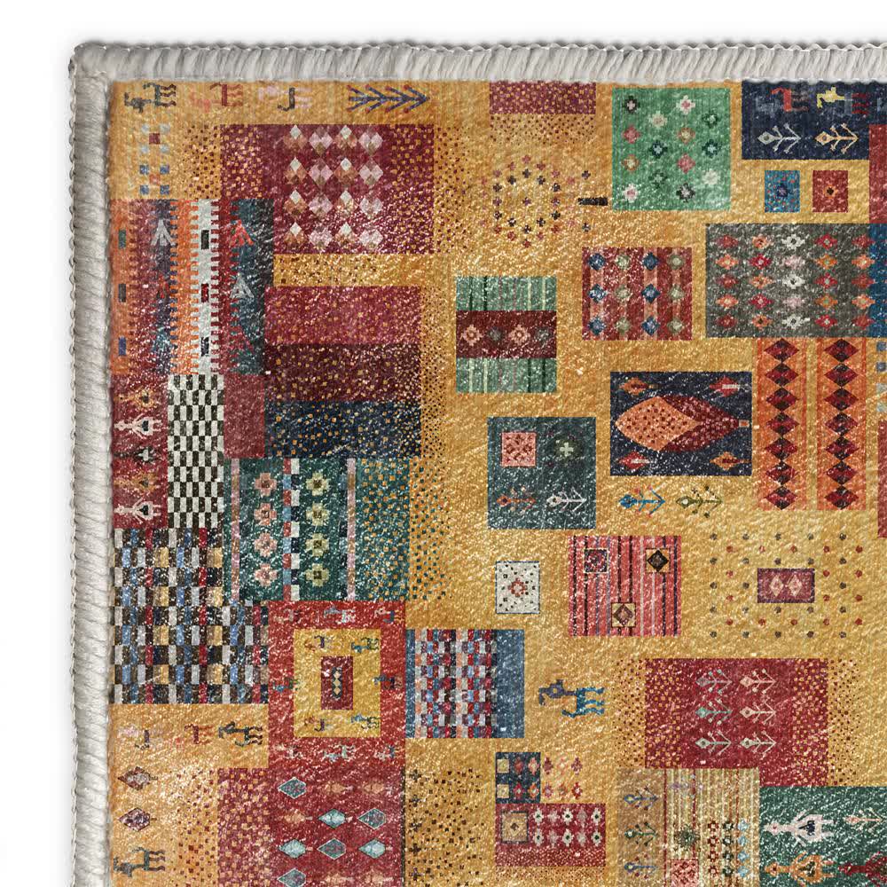 Nomadic Ethnic Splicing Geometric Area Rug