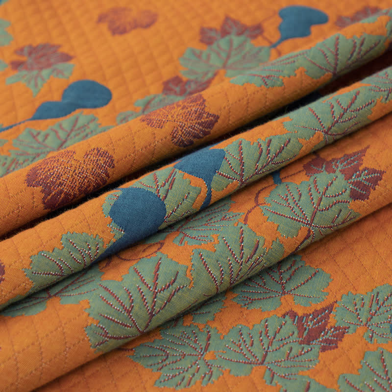 Gourd Pattern Cotton Yarn-dyed Quilt