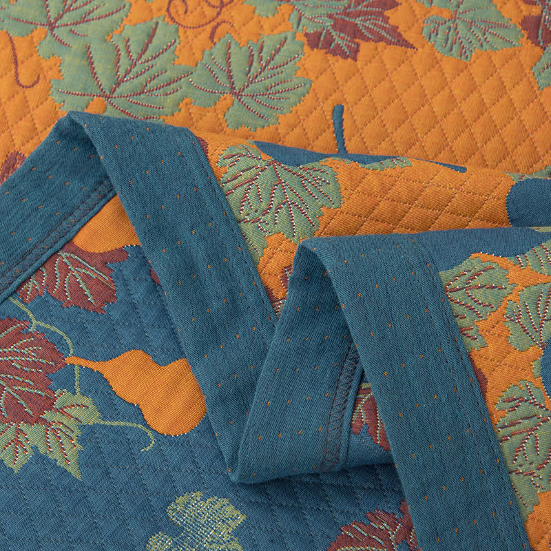 Gourd Pattern Cotton Yarn-dyed Quilt