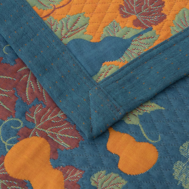 Gourd Pattern Cotton Yarn-dyed Quilt
