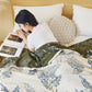 Lavender Print Cotton Gauze Quilt