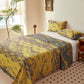 Vintage Rural Double Layers Cotton Gauze Coverlet