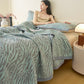 Zebra Print Cotton Muslin Bedspread