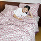 Nordic Style Geometric Cotton Muslin Bedspread