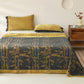 Bamboo Print Cotton Gauze Yarn-dyed Reversible Coverlet - image 5